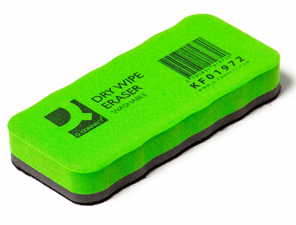 Q-CONNECT - BORRADOR EN SECO DE PIZARRAS - LAVABLE - (Ref.KF01972)