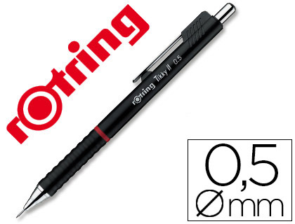 ROTRING - PORTAMINAS TIKKY 0,5 MM NEGRO (Ref.1904700)
