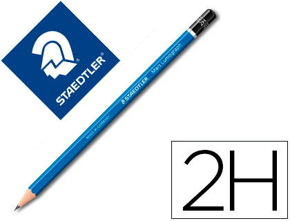 STAEDTLER - LAPICES DE GRAFITO MARS LUMOGRAPH 100 2H UNIDAD (Ref.100-2H)
