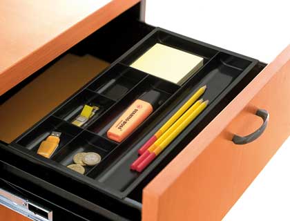 CEP - Bandejas para cajones 343X160X30 Negra Poliestireno 7 compartimentos (Ref.1014940161)