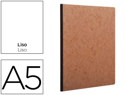 CLAIREFONTAINE - Cuaderno Age Bag 96h A5 Liso Negro y havana (Ref.79540C)
