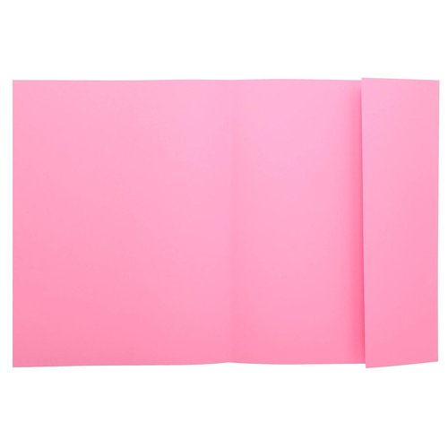 EXACOMPTA - SUBCARPETA DIN A4 ROSA 160G/M2 CON SOLAPA INTERIOR (Ref.348003E)