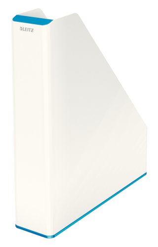 LEITZ - Revistero Wow Dual Azul Metalizado/Blanco (Ref.53621036)