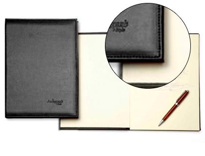 LIBRO DE FIRMAS AUTOGRAPH 6876 TAPA ACOLCHADA NEGRA 305X210 MM (Ref.687601)