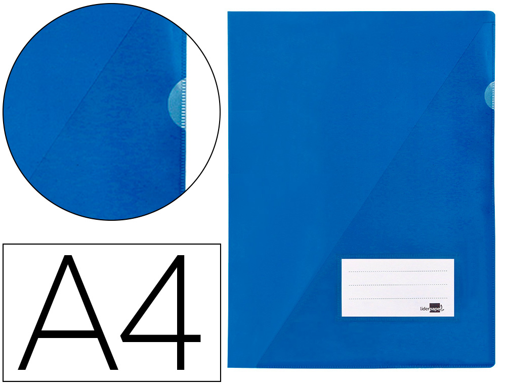 LIDERPAPEL - CARPETA DOSSIER A4 UÑERO AZUL (Ref.BL02)