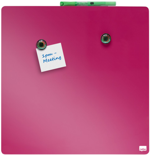 NOBO - Pizarra Magnetica 36X36 Rosa (Ref.1903803)