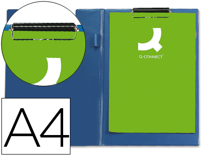Q-CONNECT - CARPETA MINICLIPS PLASTICO DIN A4 AZUL (Ref.KF01301)