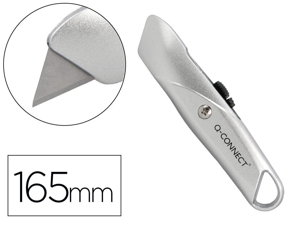 Q-CONNECT - CUTER 219BC ANCHO -METALICO GRIS (Ref.KF10633)