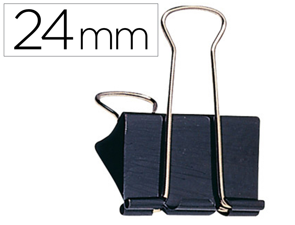 Q-CONNECT - PINZA METALICA REVERSIBLE N.2 25 MM CAJA DE 10 UNIDADES (Ref.KF01283)