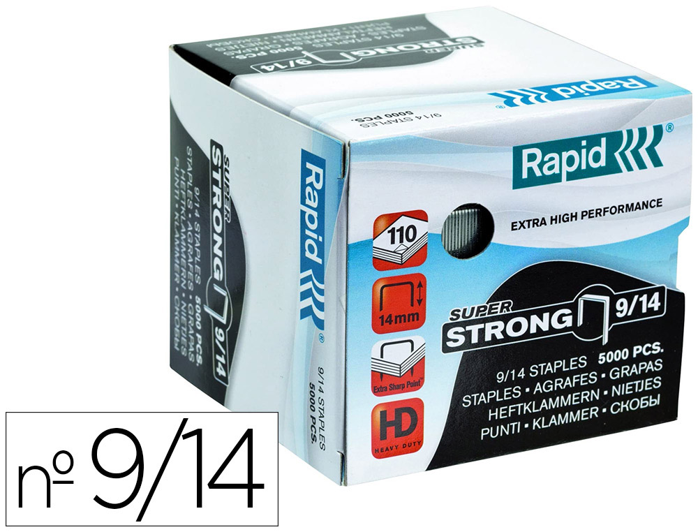 RAPID - Grapas 5000 Ud 9/14 Galvanizada (Ref.24871500)