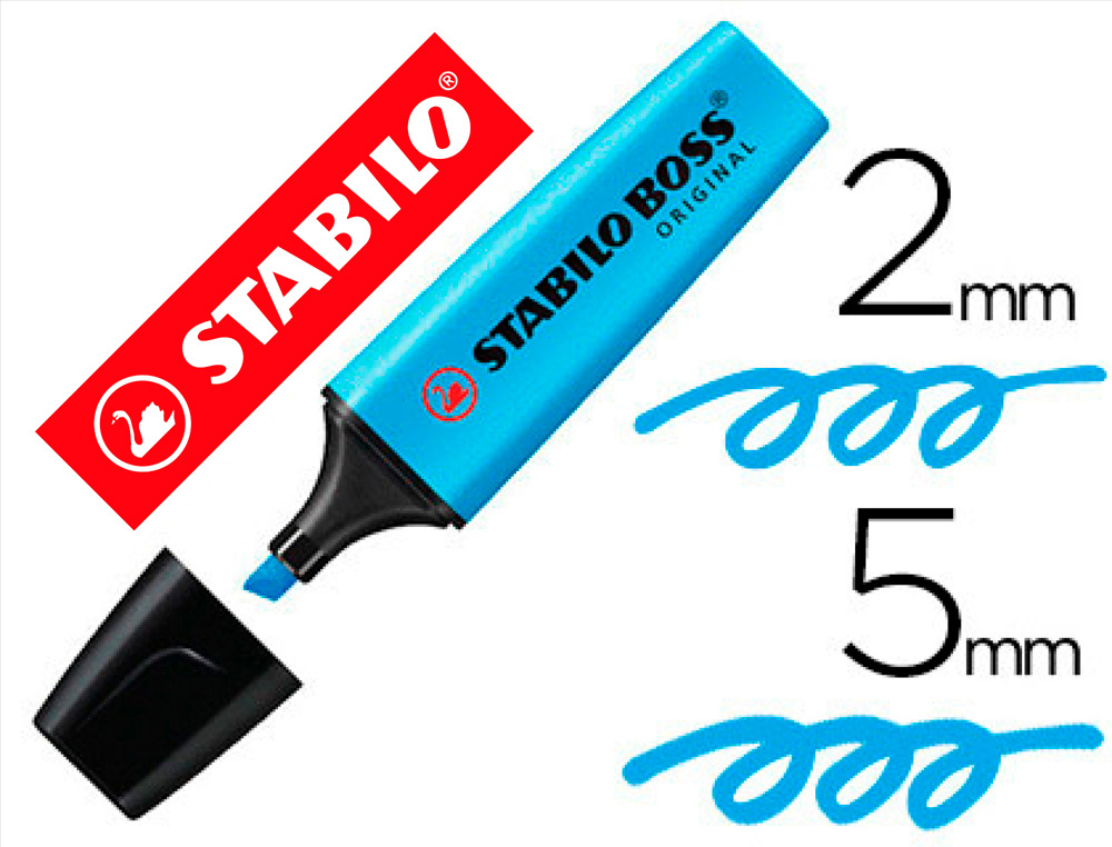 STABILO - Marcador fluorescente Boss Original Trazo 2-5mm Punta biselada (Ref.70/31)
