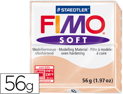 STAEDTLER - PASTA FIMO SOFT 56 GR COLOR CARNE (Ref.8020-43)