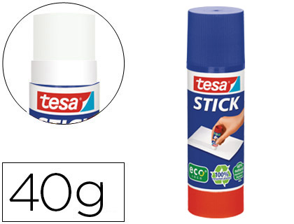 TESA - Barra ADHESIVA ECO STICK 40 GR.SIN DISOLVENTES.SIN OLOR.INDICADOR NIVEL.LAVABLE (Ref.57028-00200-01)