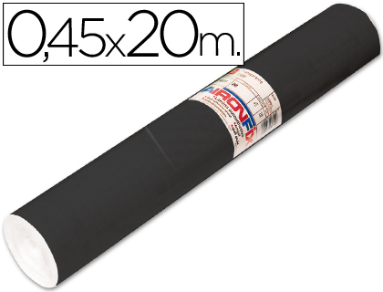 AIRONFIX - ROLLO ADHESIVO UNICOLOR NEGRO MATE -ROLLO DE 20 MT (Ref.67004)