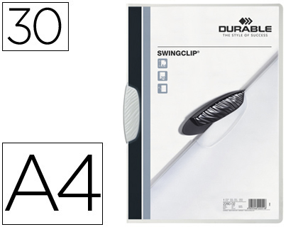 CREATIVE - Carpeta swingclip dossier pinza lateral y giratoria blanco din A4 capacidad 30 h (Ref. 2260-02)