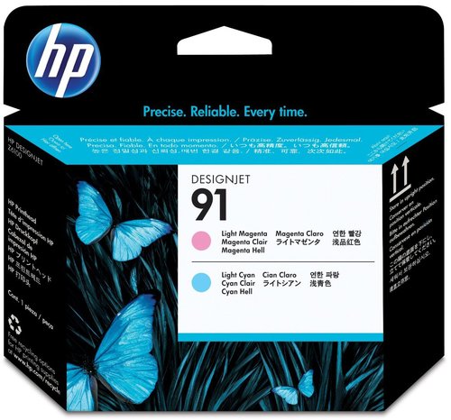HP ( HEWLETT PACKARD ) - Cabezal de Impresion 91 Cyan Claro/Magenta Claro (Ref.C9462A)