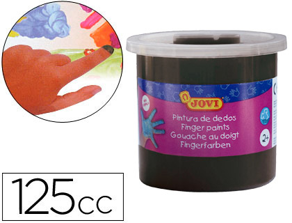 JOVI - PINTURA A DEDOS 125 CC -NEGRO (Ref.56030)