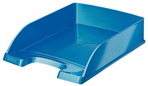 LEITZ - Bandeja de Sobremesa Wow 255X357X70 Azul metalizado Poliestireno (Ref.52263036)