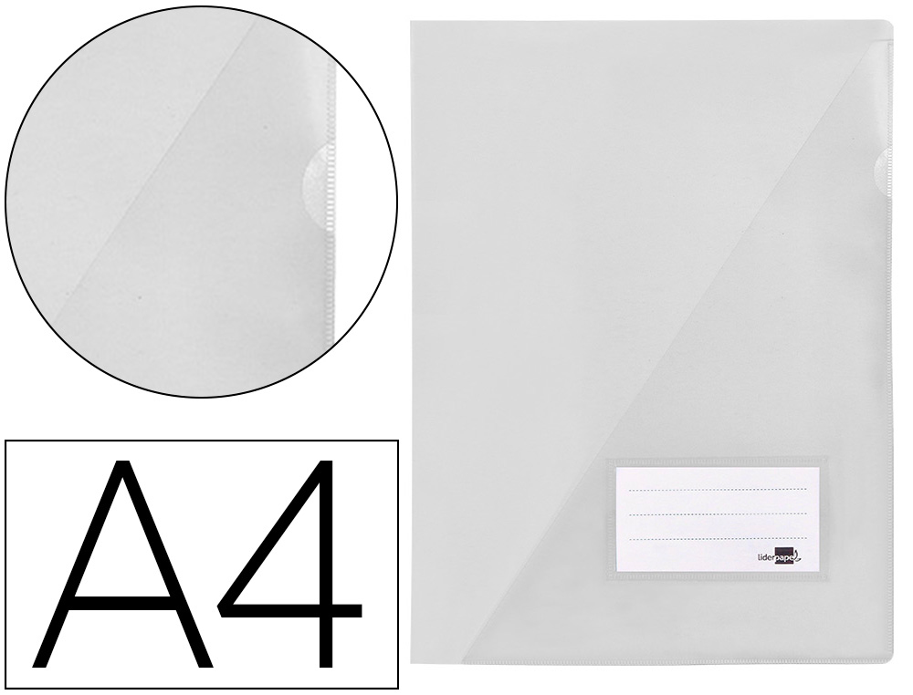 LIDERPAPEL - CARPETA DOSSIER A4 UÑERO TRANSPARENTE (Ref.BL05)