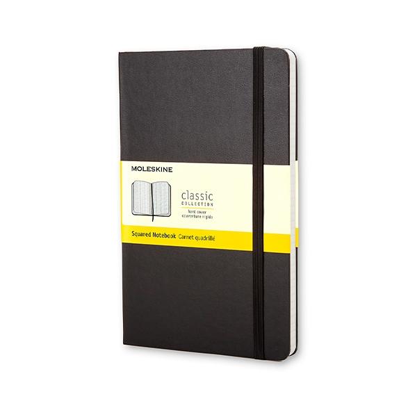 MOLESKINE - Cuaderno CLASSIC RAYADO CUADRICULA.TAPA DURA NEGRA.BOLSILLO, 9X14CM. (Ref.MM712)