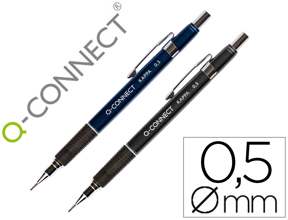 Q-CONNECT - PORTAMINAS KAPPA -SUJECION DE CAUCHO 0.5 MM (Ref.KF00392)