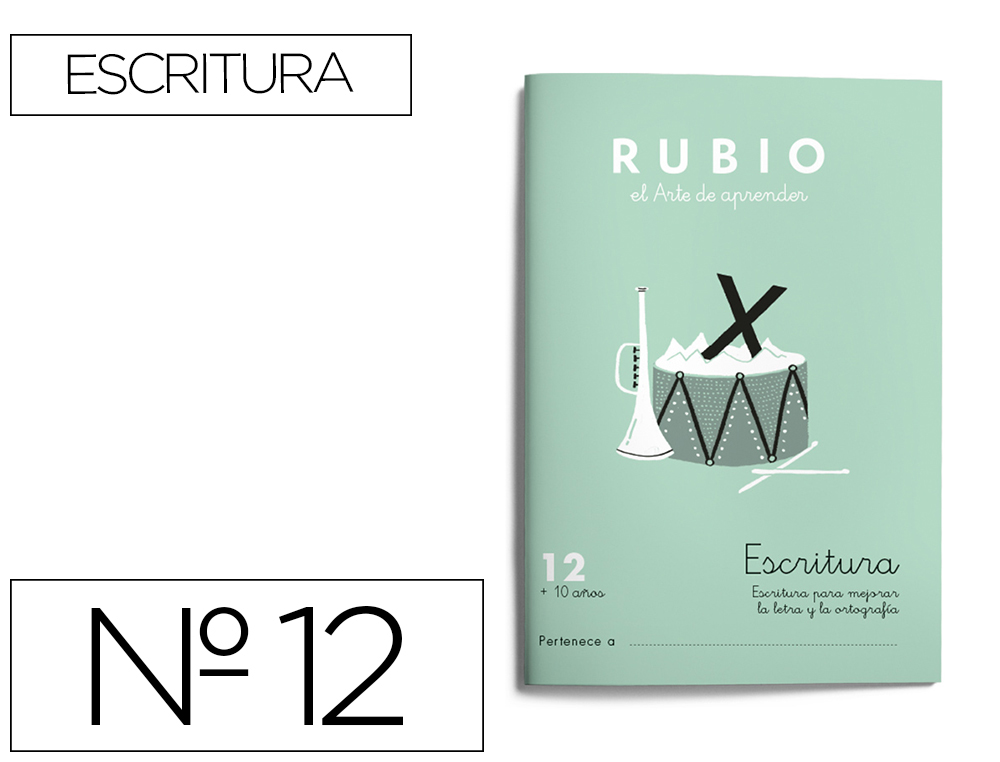 RUBIO - CUADERNO CALIGRAFIA Nº 12 (Ref.C-12)