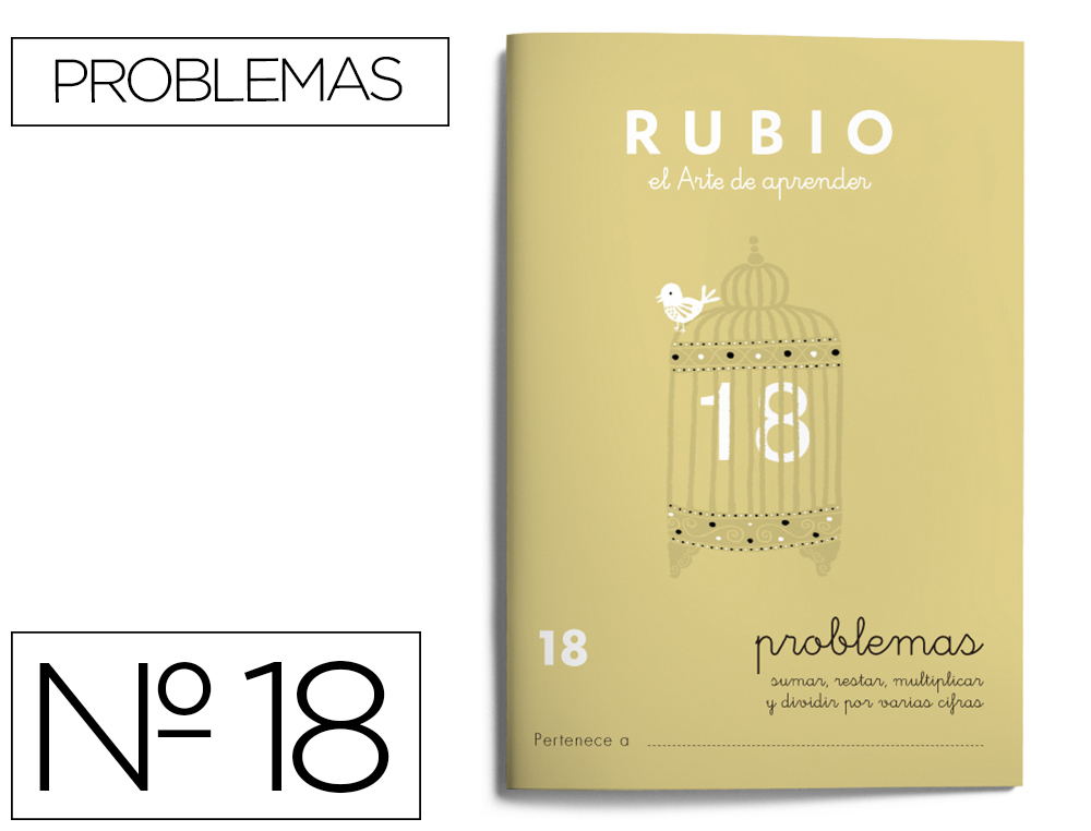 RUBIO - CUADERNO PROBLEMAS Nº 18 (Ref.PR-18)