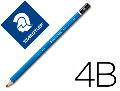 STAEDTLER - LAPICES DE GRAFITO MARS LUMOGRAPH 100 4B UNIDAD (Ref.100-4B)