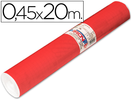 AIRONFIX - ROLLO ADHESIVO UNICOLOR ROJO MATE CLARO -ROLLO DE 20 MT (Ref.67151)
