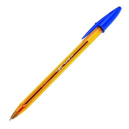 BIC - Boligrafo Cristal Fine Azul Trazo 0.3 mm (Ref.872730)