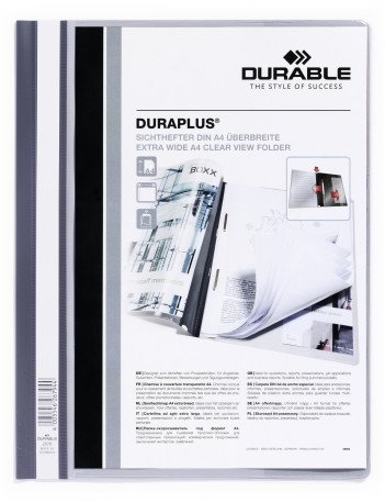 DURABLE - Dossiers Duraplus Fastener metalico A4 Gris PVC (Ref.2579-10)