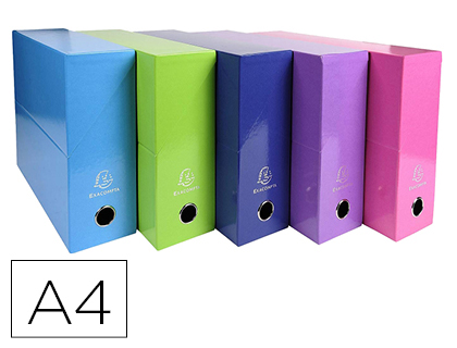 EXACOMPTA - Caja DE TRANSFERENCIA IDERAMA 90MM COLORES SURTIDOS (Ref.89929E)