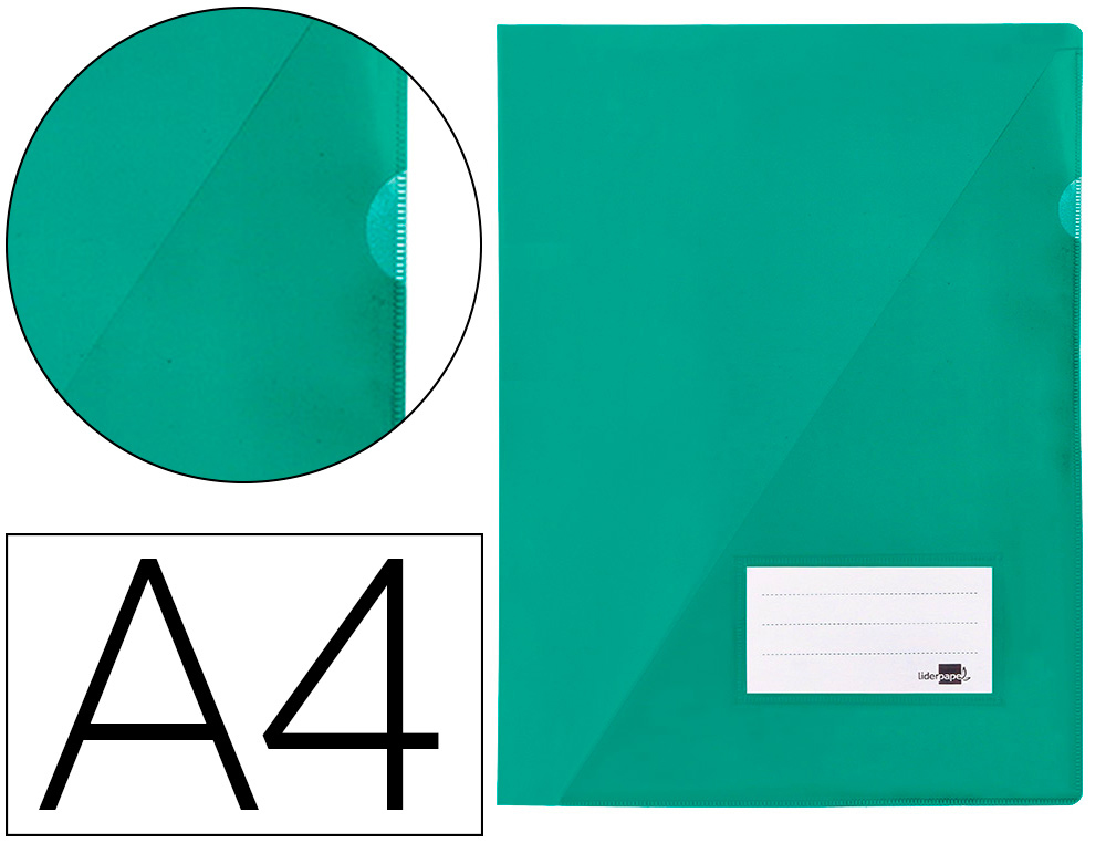LIDERPAPEL - CARPETA DOSSIER A4 UÑERO VERDE (Ref.BL06)
