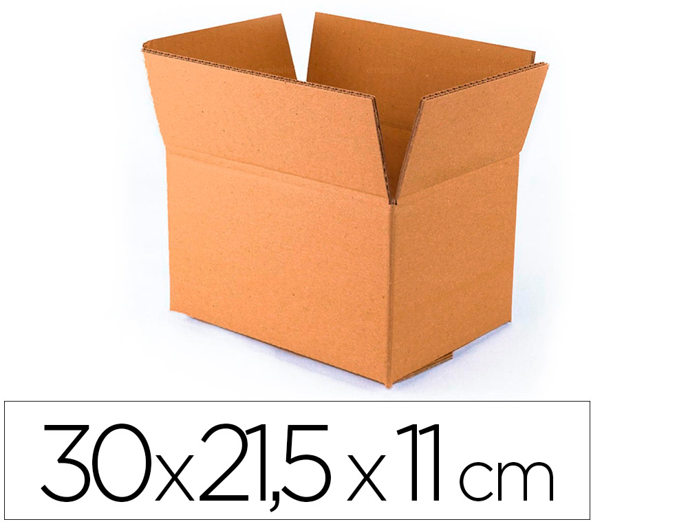 Q-CONNECT - CAJA PARA EMBALAR FONDO AUTOMATICO MEDIDAS 300X215X110 MM ESPESOR Cartón 3 MM (Ref.KF26139)