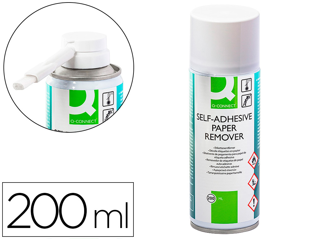 Q-CONNECT - LIMPIADOR DE PEGAMENTO PARA ETIQUETA ADHESIVA 200ML (Ref.KF18620)