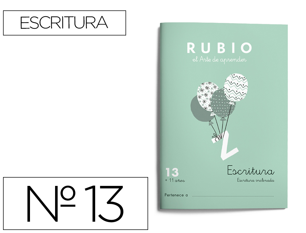 RUBIO - CUADERNO CALIGRAFIA Nº 13 (Ref.C-13)