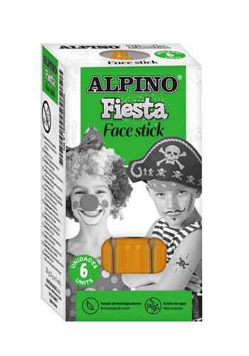 ALPINO - MAQUILLAJE FIESTA FACE STICK BARRA de 5 gr. NARANJA (Ref.DL000053)