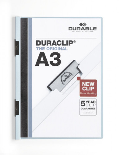 DURABLE - Dossiers clip Duraclip A3 Azul PVC 221806 (Ref.2218-06)