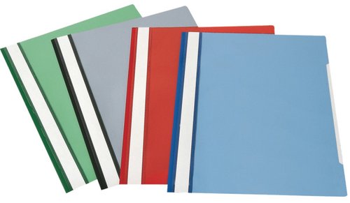 ESSELTE - Dossier Caja 50 ud A4 Pvc Con Fastener Azul marino (Ref.12616)