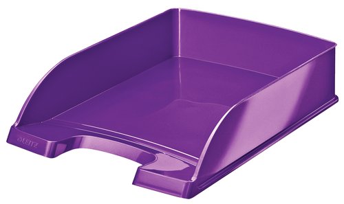 LEITZ - Bandeja WOW RESISTENTE EN PURPURA METÁLICO CON ACABADO BRILLANTE. A4 PLUS. 52263051 (Ref.52263062)