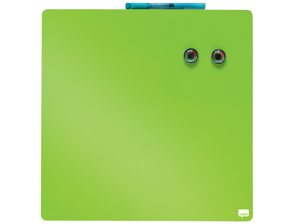 NOBO - Pizarra Magnetica Quartet cuadrada 36x36 Negro Borrado en seco (Ref.1903774)