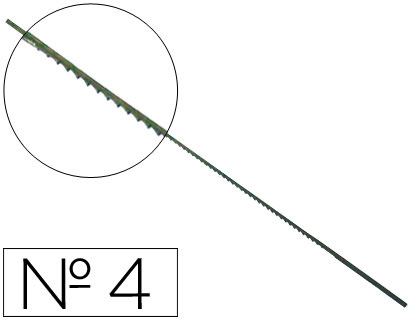 PELOS DE SEGUETA MADERA N.4 -CAJA DE 144 (Ref.4/13)