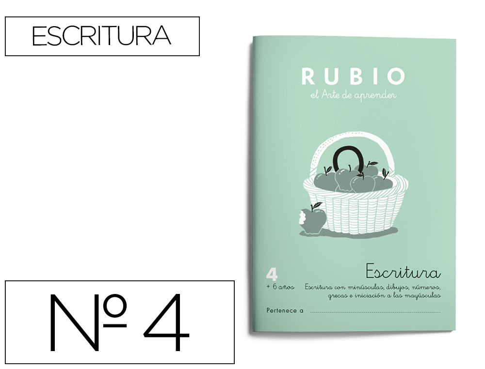 RUBIO - CUADERNO CALIGRAFIA Nº 4 (Ref.C-4)