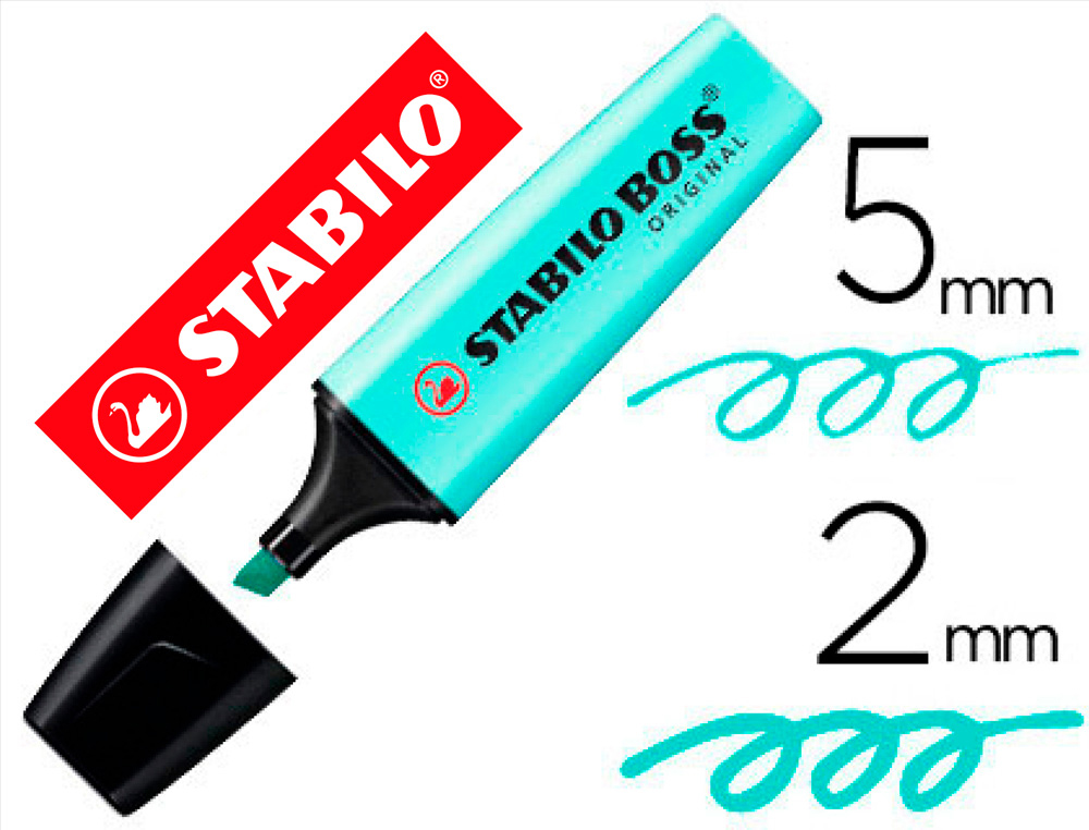 STABILO - Marcador fluorescente Boss turquesa pastel (Ref.70/113)