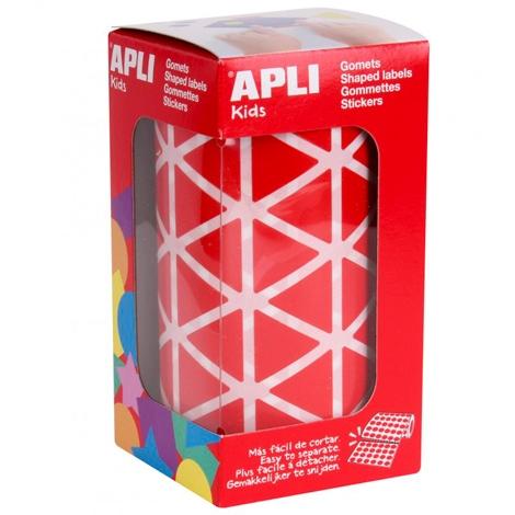 APLI - Gomets Rollo 20 mm Rojo Triangulo (Ref.4869)