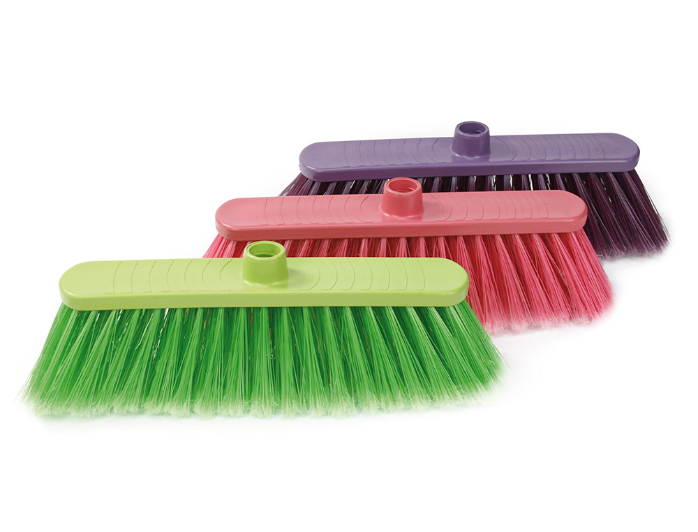 ESCOBA VINILO NIZA FLUOR 30CM CON MANGO METALICO (Ref.200203)