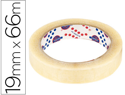 EUROCEL - CINTA ADHESIVA 66 MT X 19 MM 