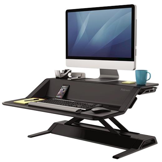 FELLOWES - SOPORTE PARA MONITOR SIT STAND LOTUS AJUSTABLE EN ALTURA NEGRO 81X61X57 CM (Ref.7901)