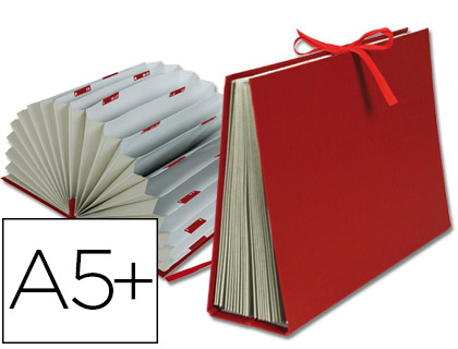 LIDERPAPEL - CARPETA FUELLE CUARTO Cartón FORRADO BURDEOS (Ref.FU03)