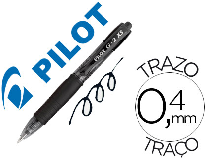 PILOT - Roller G-2 Negro Trazo 0,4 mm Tinta gel (Ref.BL-G2-XS-7-B / NG2PN)